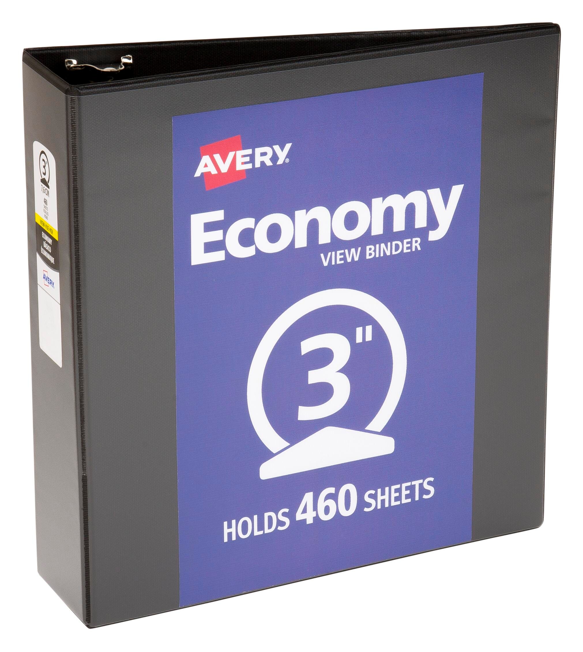 BINDER VIEW ECONOMY AVERY 3 IN ROUND RING BLACK