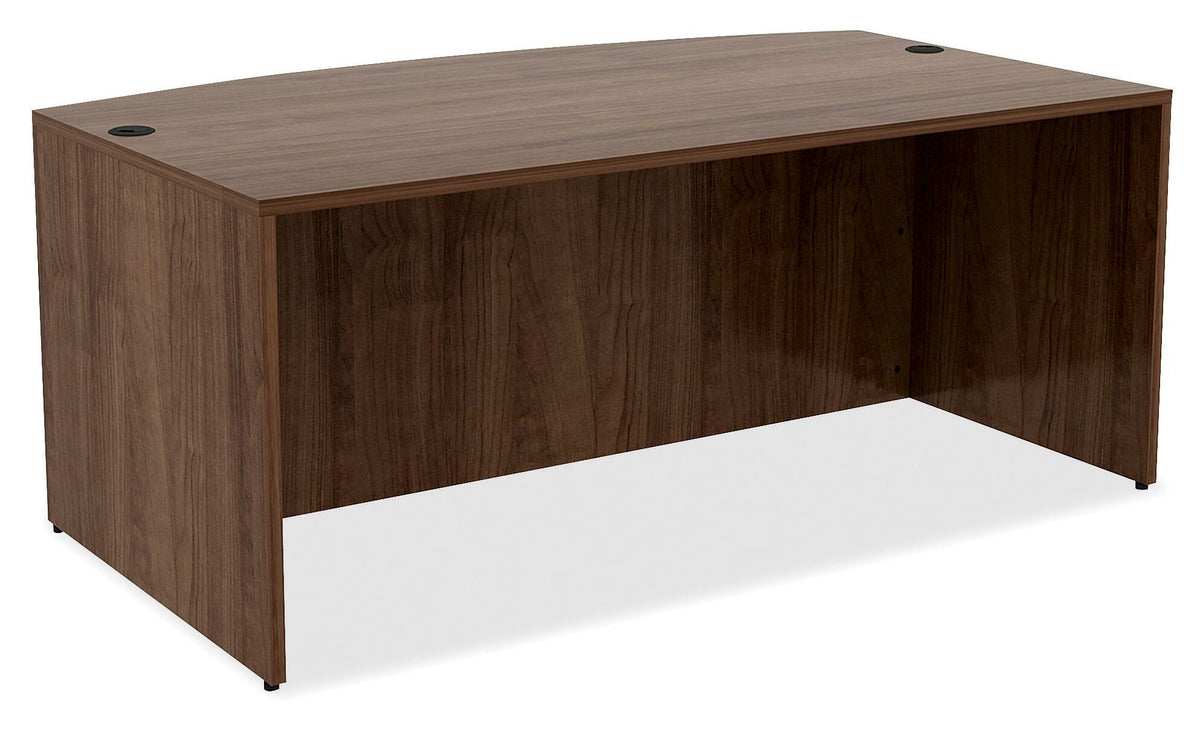 DESK BOW LAM 71X35-3/8 WALNUT - LLR69952