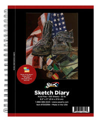 SKETCH DIARY SAX 8.5X11 IN 50 LB 100 SHTS