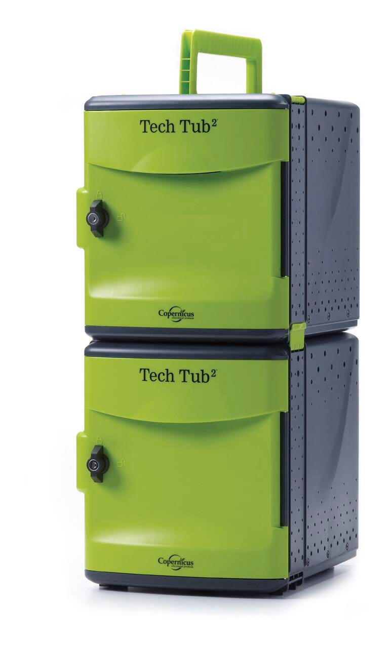 TECH TUB2 PREMIUM WITH USB - HOLDS 10 DEVICES