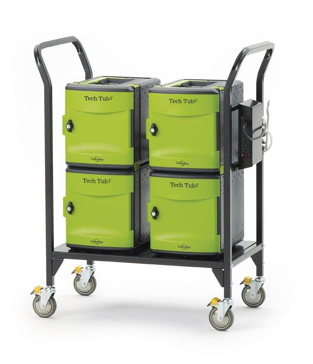 TECH TUB2 MODULAR CART - HOLDS 24 DEVICES
