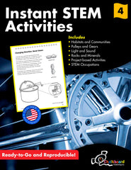 DISC-BOOK INSTANT STEM ACTIVITIES GRADE 4