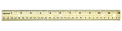 RULER WOOD 12 IN METAL EDGE PK OF 36