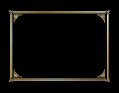 COVER DOCUMENT BLACK LINEN TEXTURE GOLD FOIL - PACK OF 6