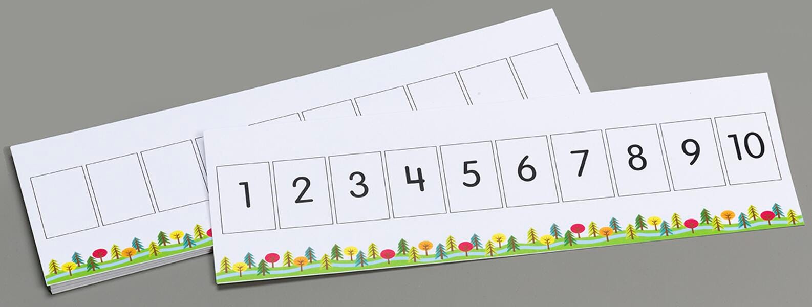 WRITE-ON WIPE-OFF NUMBER PATHS 1-10 GR PREK-K SET OF 10