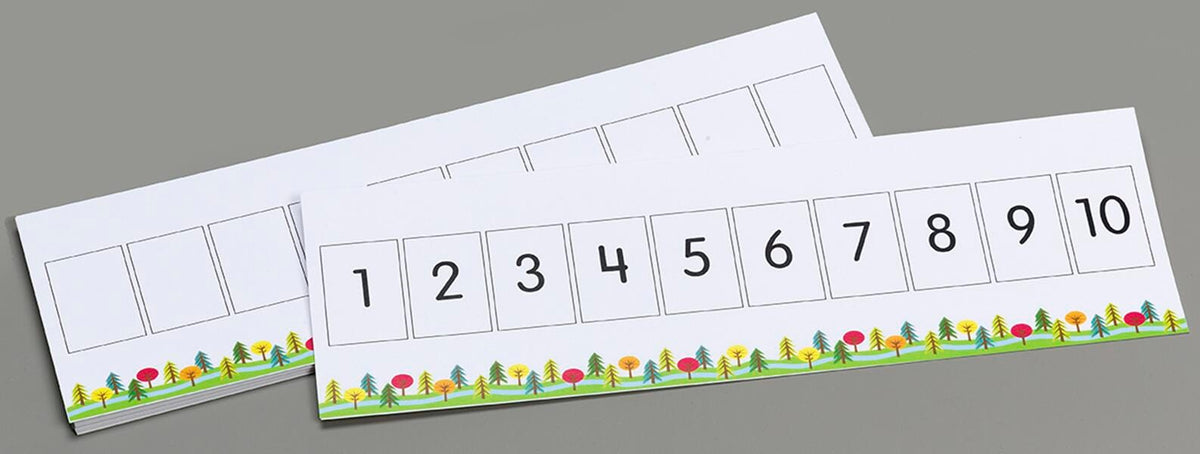WRITE-ON WIPE-OFF NUMBER PATHS 1-10 GR PREK-K SET OF 10