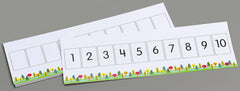 WRITE-ON WIPE-OFF NUMBER PATHS 1-10 GR PREK-K SET OF 10