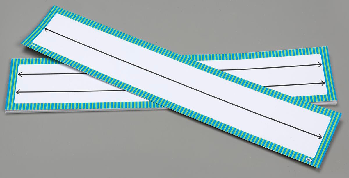BLANK STUDENT NUMBER LINES SET OF 10