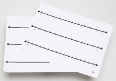 WRITE ON WIPE OFF FRACTION NUMBER LINE MATS SET OF 10