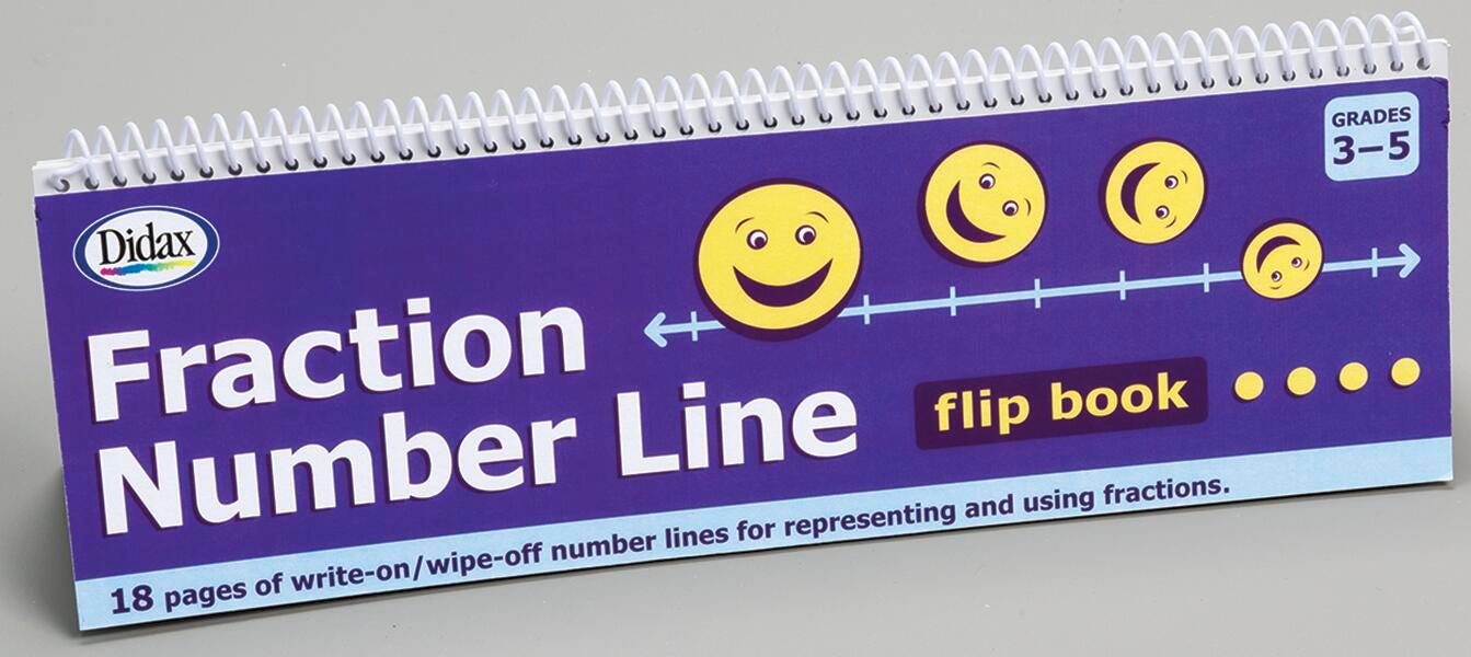 FLIP BOOK FRACTION NUMBER LINE