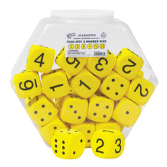 DICE MATH 2 INCH 50 MM ASSORETED SET OF 36
