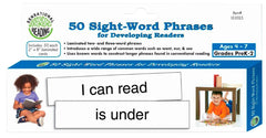 CARDS 50 SIGHT WORDS PHRASES FOR DEVELOPING READERS PREK