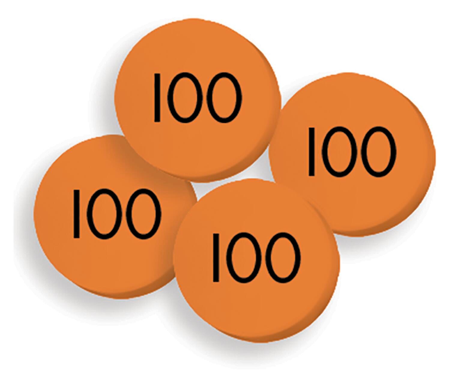 SENSATIONAL MATH PLACE VALUE DISCS PACK OF 100 HUNDREDS