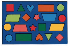 CARPETS FOR KIDS - KIDSVALUE COLOR SHAPES - 3 FT X 4 FT 6 IN RECTANGLE