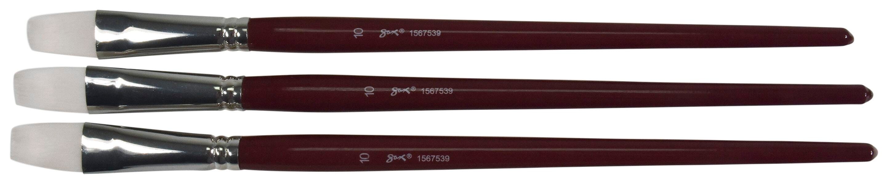 BRUSH OPTIMUM WHT TKLN LH BRT SZ 10 - SAX PACK OF 3