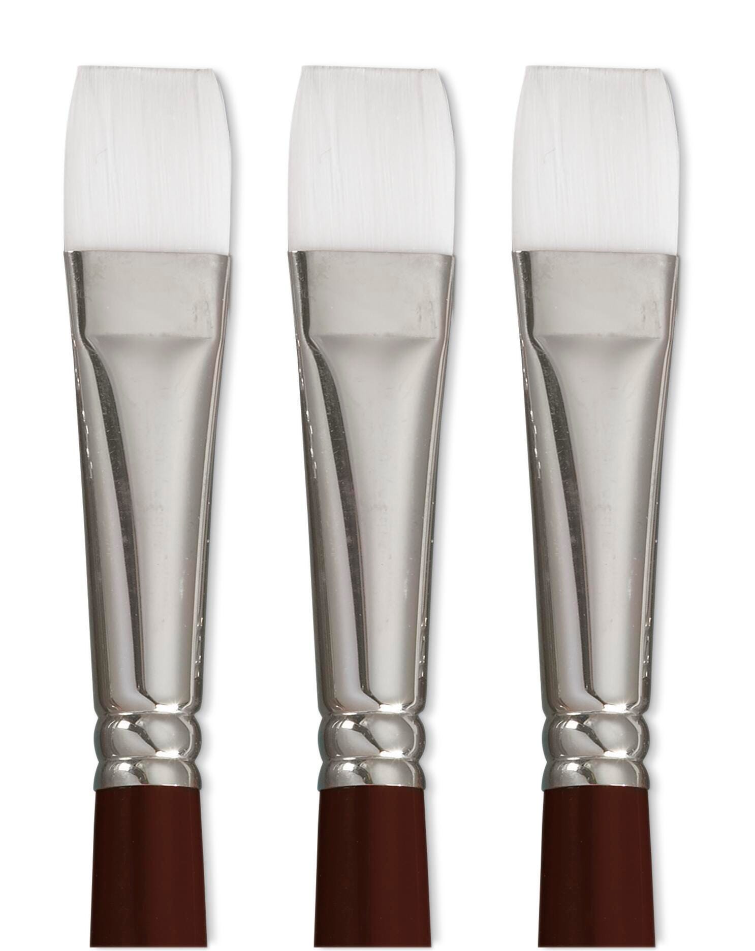 BRUSH OPTIMUM WHT TKLN SH FLT 1 IN - SAX PACK OF 3