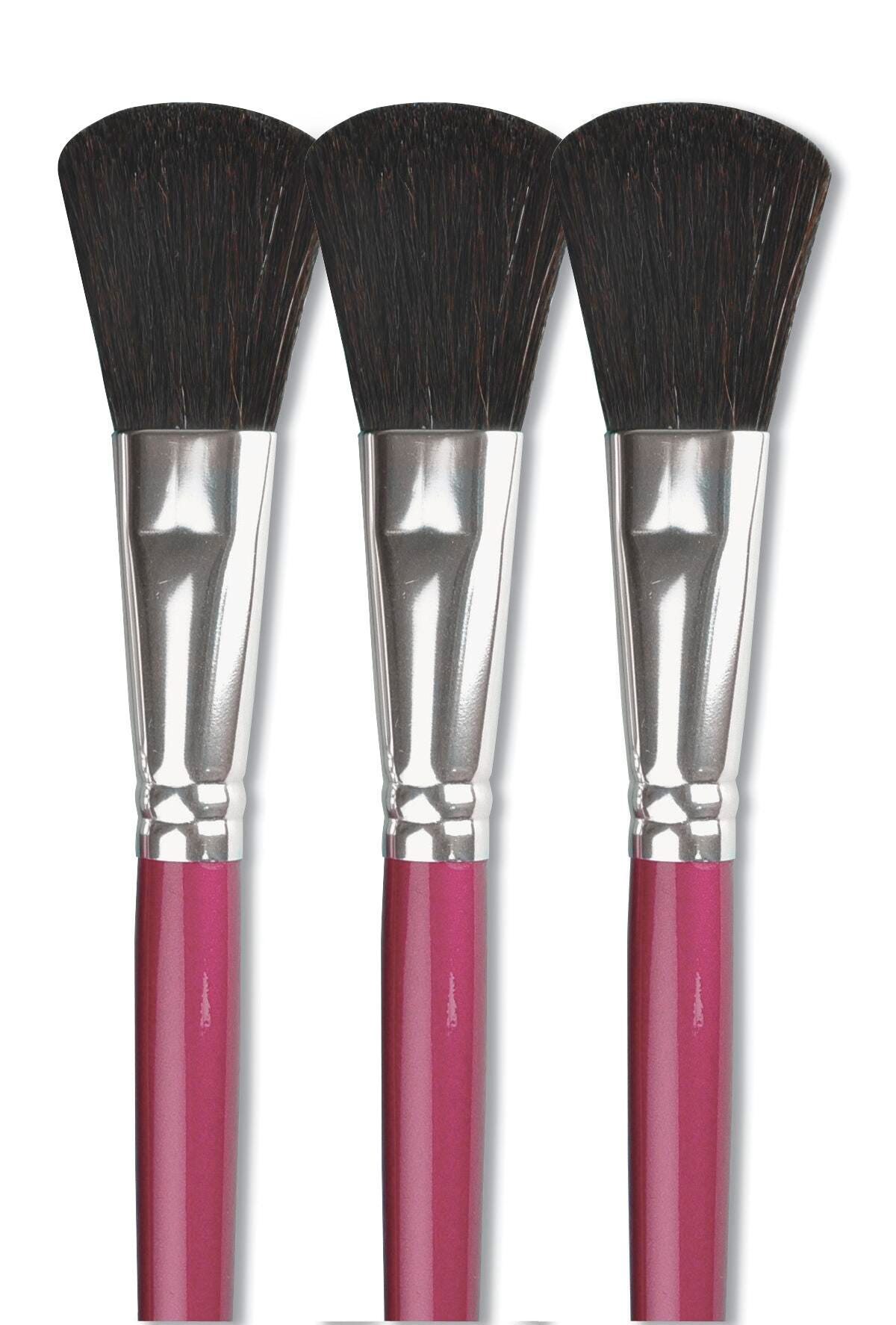 BRUSH CHUBBY OVAL WASH SH 1 IN - SAX PACK OF 3