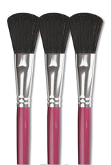 BRUSH CHUBBY OVAL WASH SH 1 IN - SAX PACK OF 3