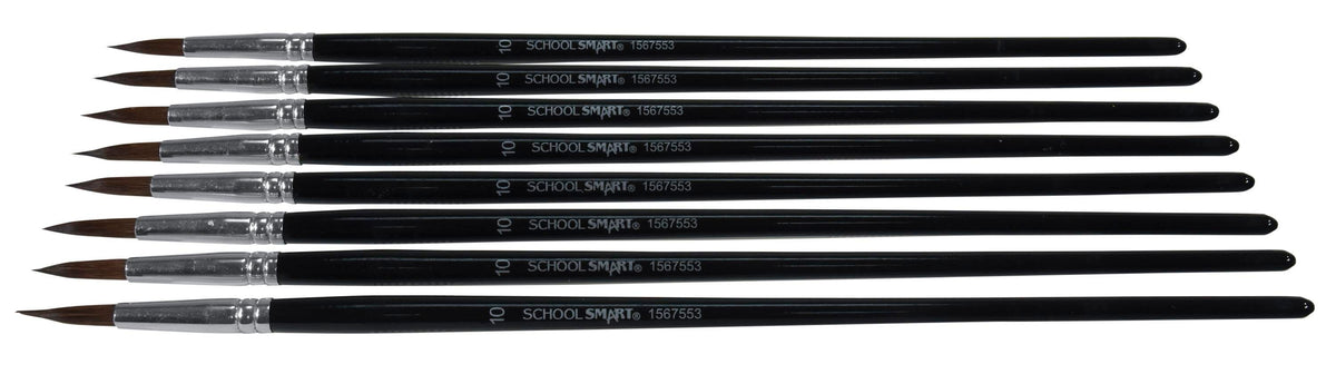 BRUSH CAMEL WC LH RND SZ 10 - SCHOOL SMART PACK OF 12