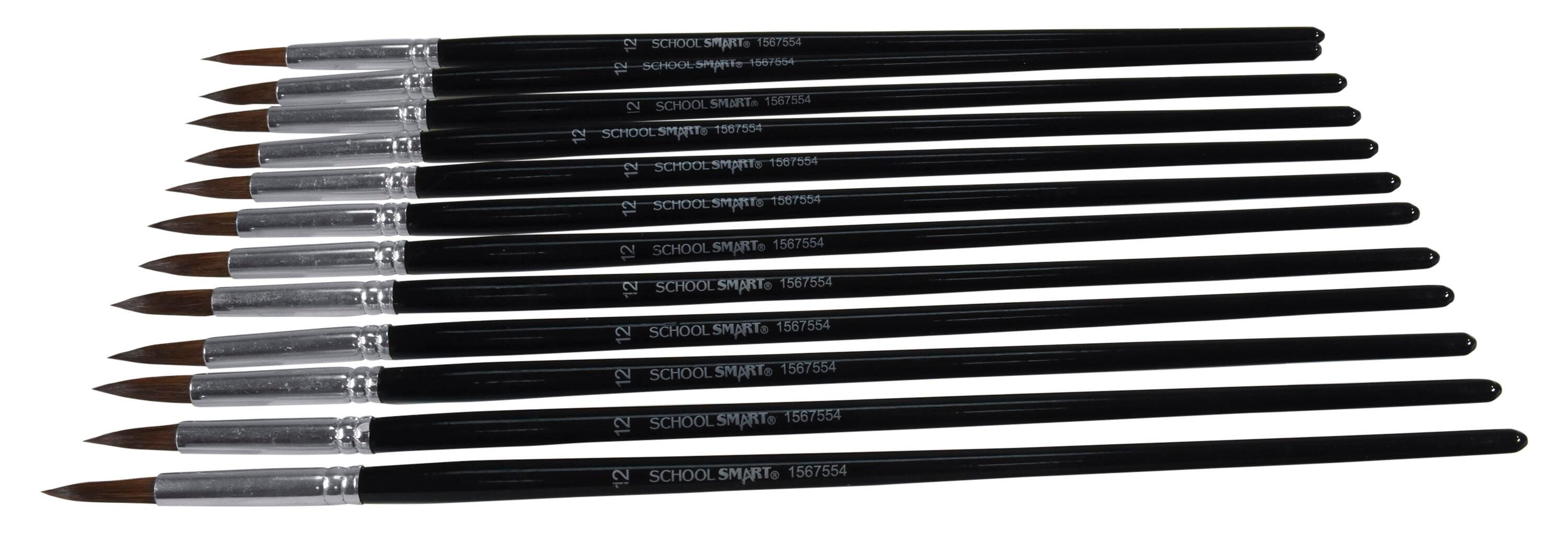 BRUSH CAMEL WC LH RND SZ 12 - SCHOOL SMART PACK OF 12