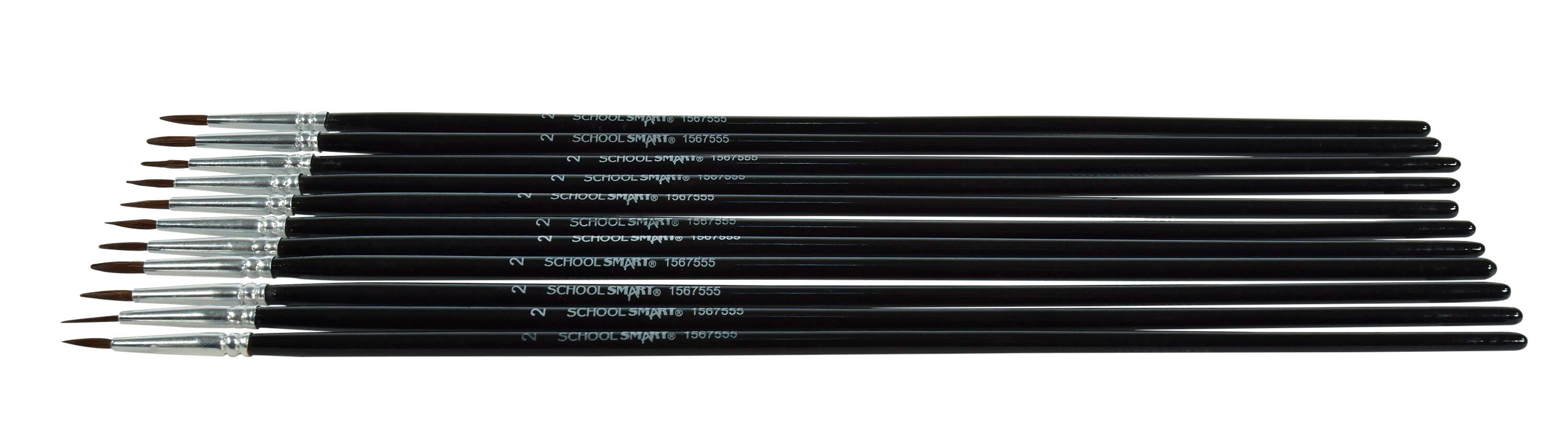 BRUSH CAMEL WC LH RND SZ 2 - SCHOOL SMART PACK OF 12