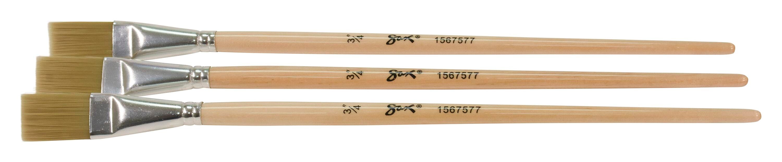 BRUSH NYLON 3/4 IN GOLD LH - SAX PACK OF 3