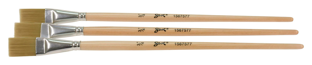 BRUSH NYLON 3/4 IN GOLD LH - SAX PACK OF 3