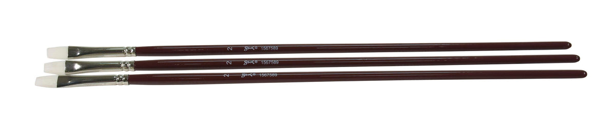 BRUSH OPTIMUM WHT TKLN LH FLT SZ 2 - SAX PACK OF 3