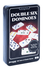 GAME - PRESSMAN PREMIUM CLASSICS DOUBLE SIX COLOR DOT DOMINOES IN TIN
