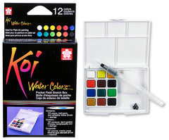 PAINT WATERCOLOR KOI FIELD SKETCH BOX 12 COLOR SET