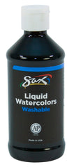 PAINT WATERCOLOR LIQUID SAX BLACK 8OZ