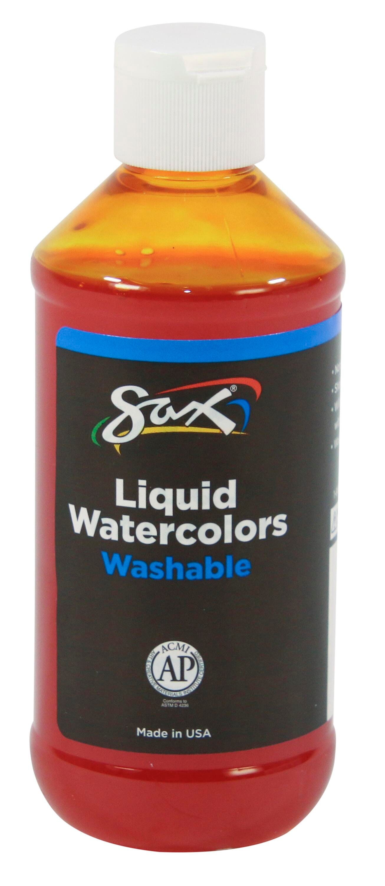 PAINT WATERCOLOR LIQUID SAX YELLOW-ORANGE 8OZ