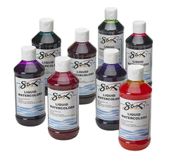 PAINT WATERCOLOR LIQUID SAX 8OZ ASST COLORS SET OF 8