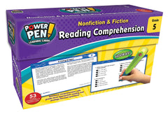 POWER PEN - READING COMPREHENSION LEARNING CARDS GR. 5