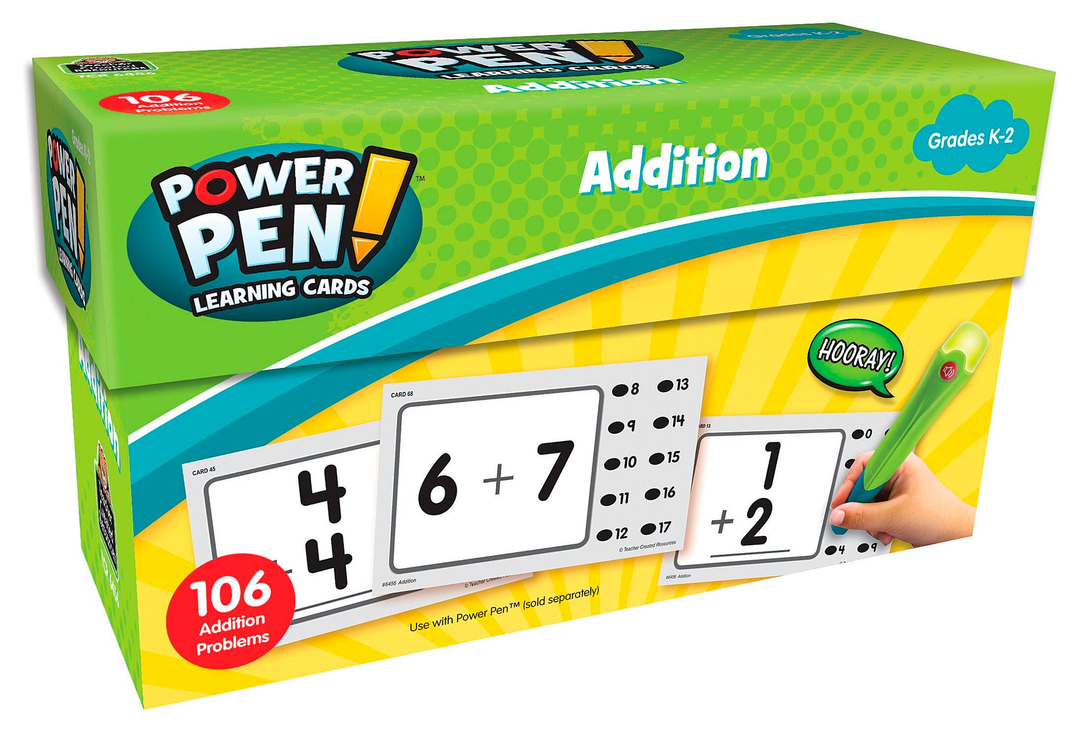 POWER PEN - MATH LEARNING CARDS - ADDITION GR. K-2