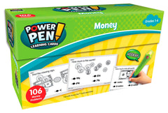 POWER PEN - MATH LEARNING CARDS - MONEY GR. 1-4