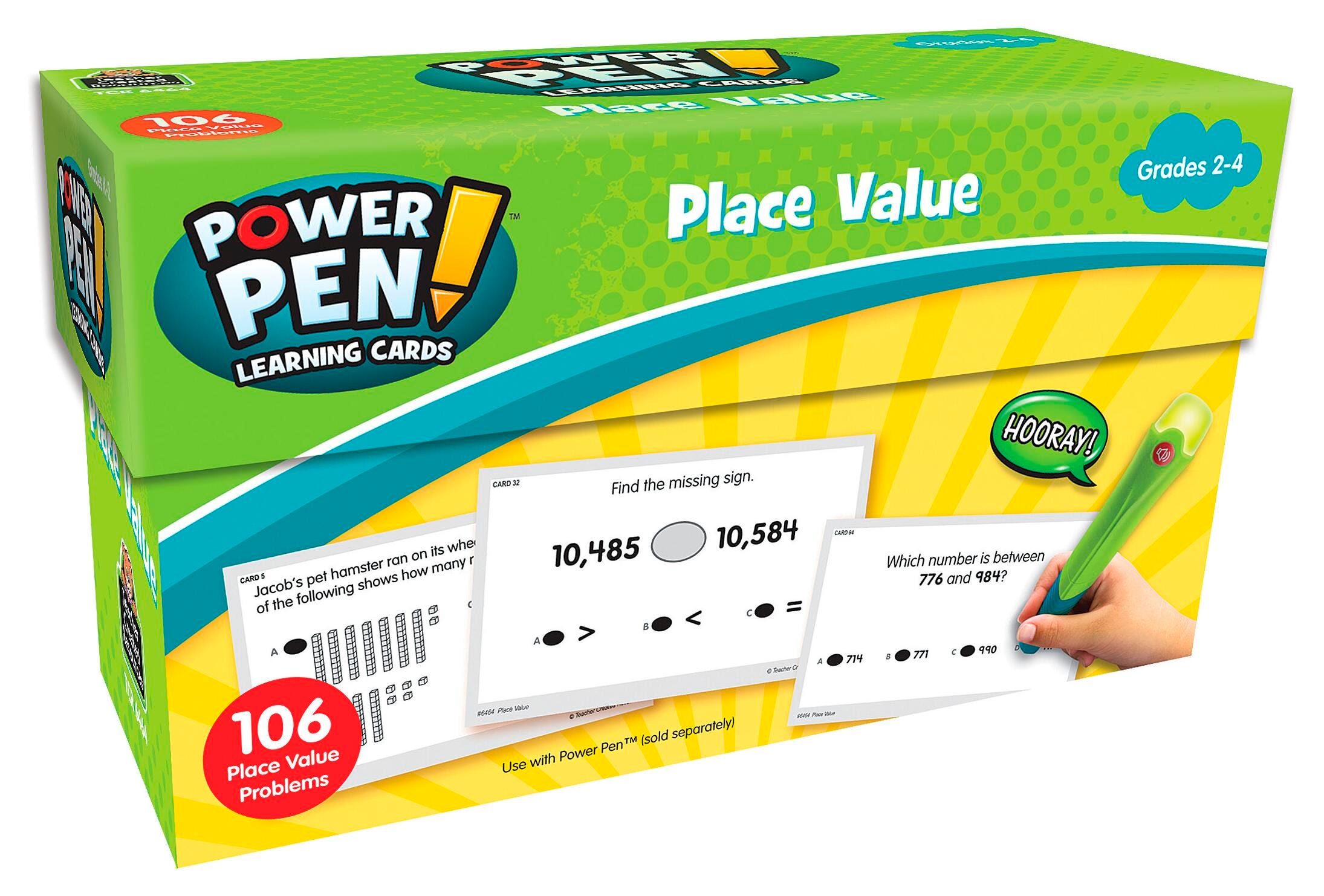 POWER PEN - MATH LEARNING CARDS - PLACE VALUE GR. 2-4