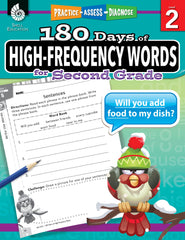 WORKBOOK 180 DAYS OF HIGH FREQUENCY WORD PHRASES FOR SECOND GRADE
