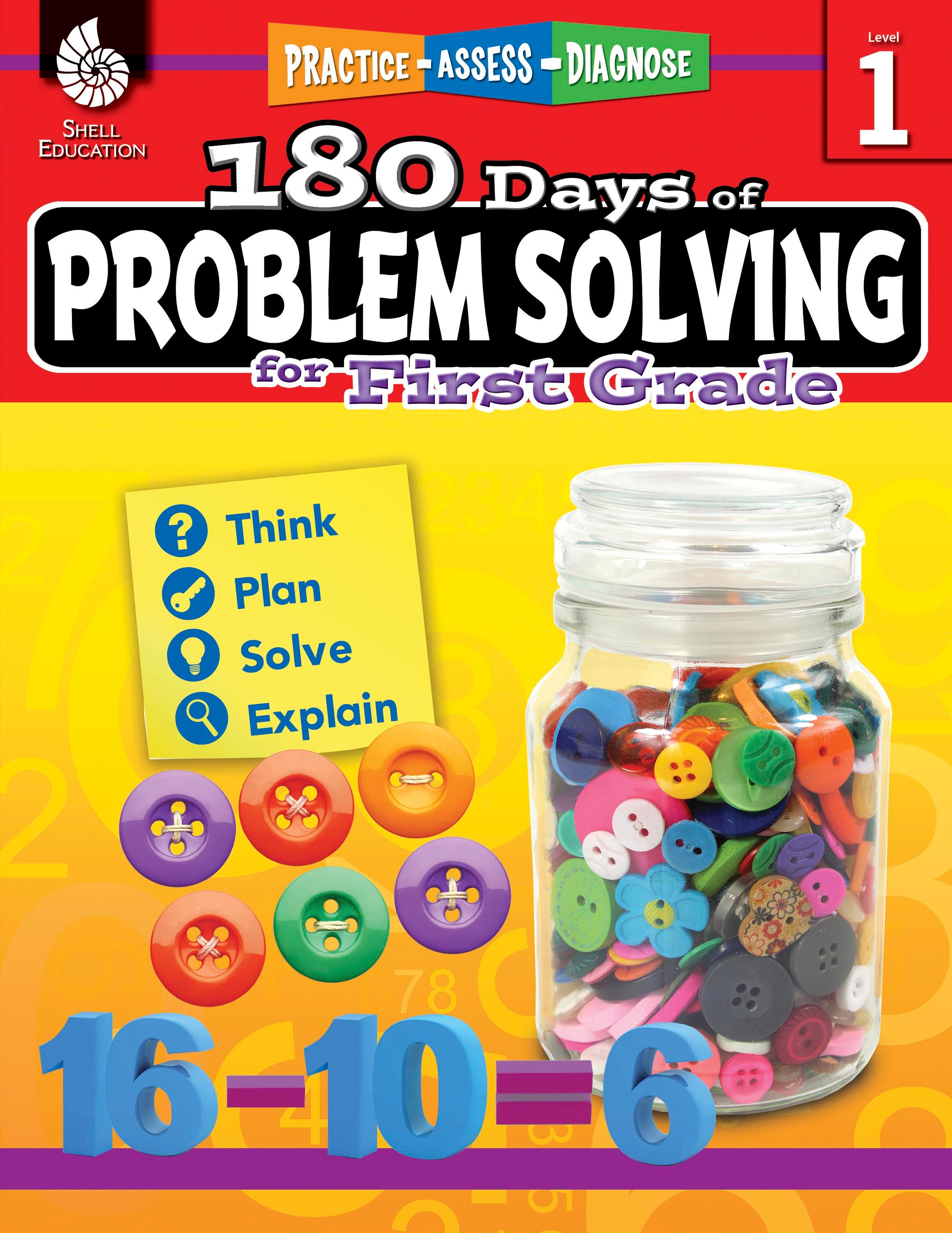 WORKBOOK 180 DAYS OF PROBLEM SOLVING GRADE 1