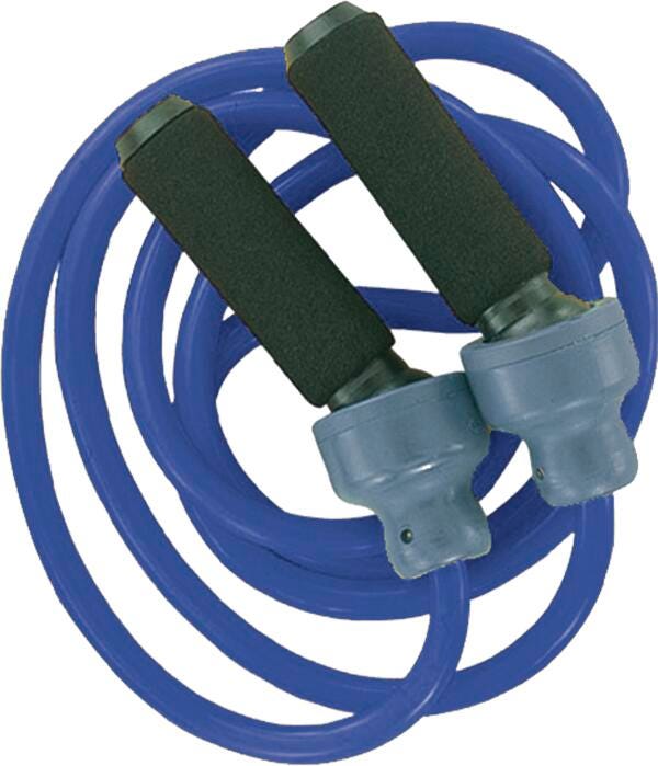 JUMP ROPE - 4-POUND WEIGHTED 9 FEET LONG - ROYAL BLUE
