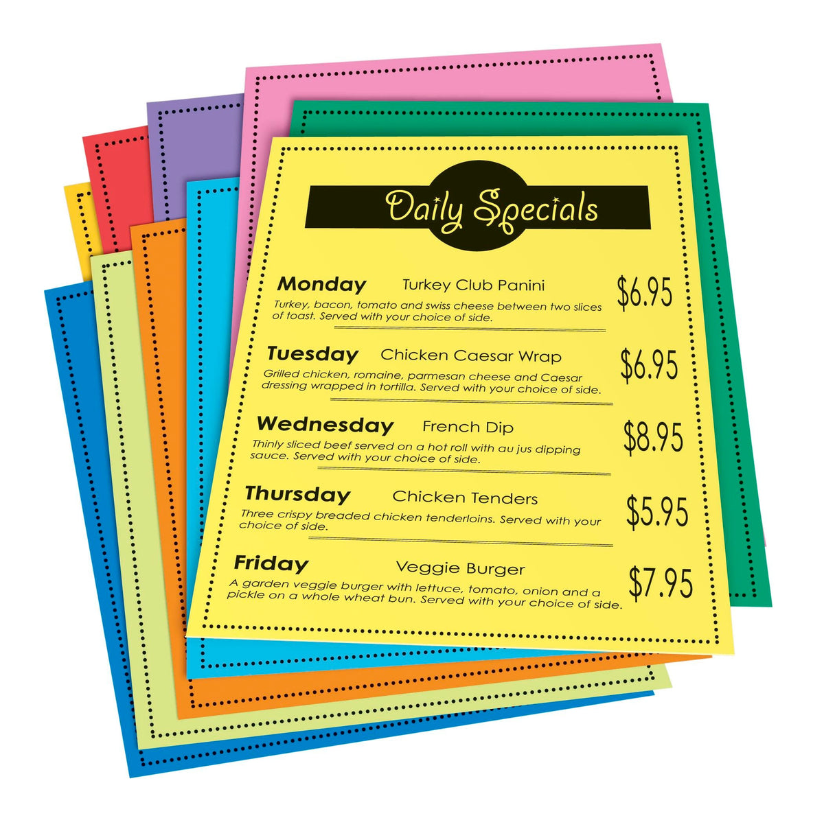 TAGBOARD PACON BRIGHTS ASSORTMENT 8.5X11 50 SHTS