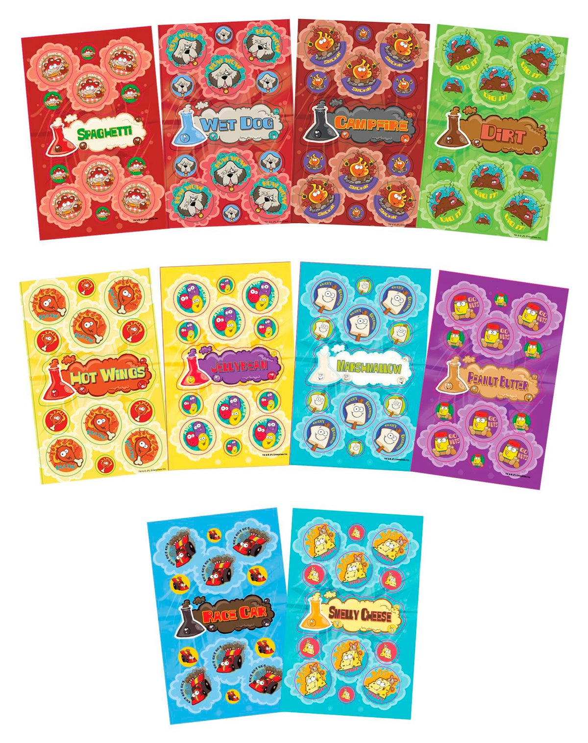 STICKERS SCRATCH-N-SNIFF - PECULARLY INTERESTING SMELLS