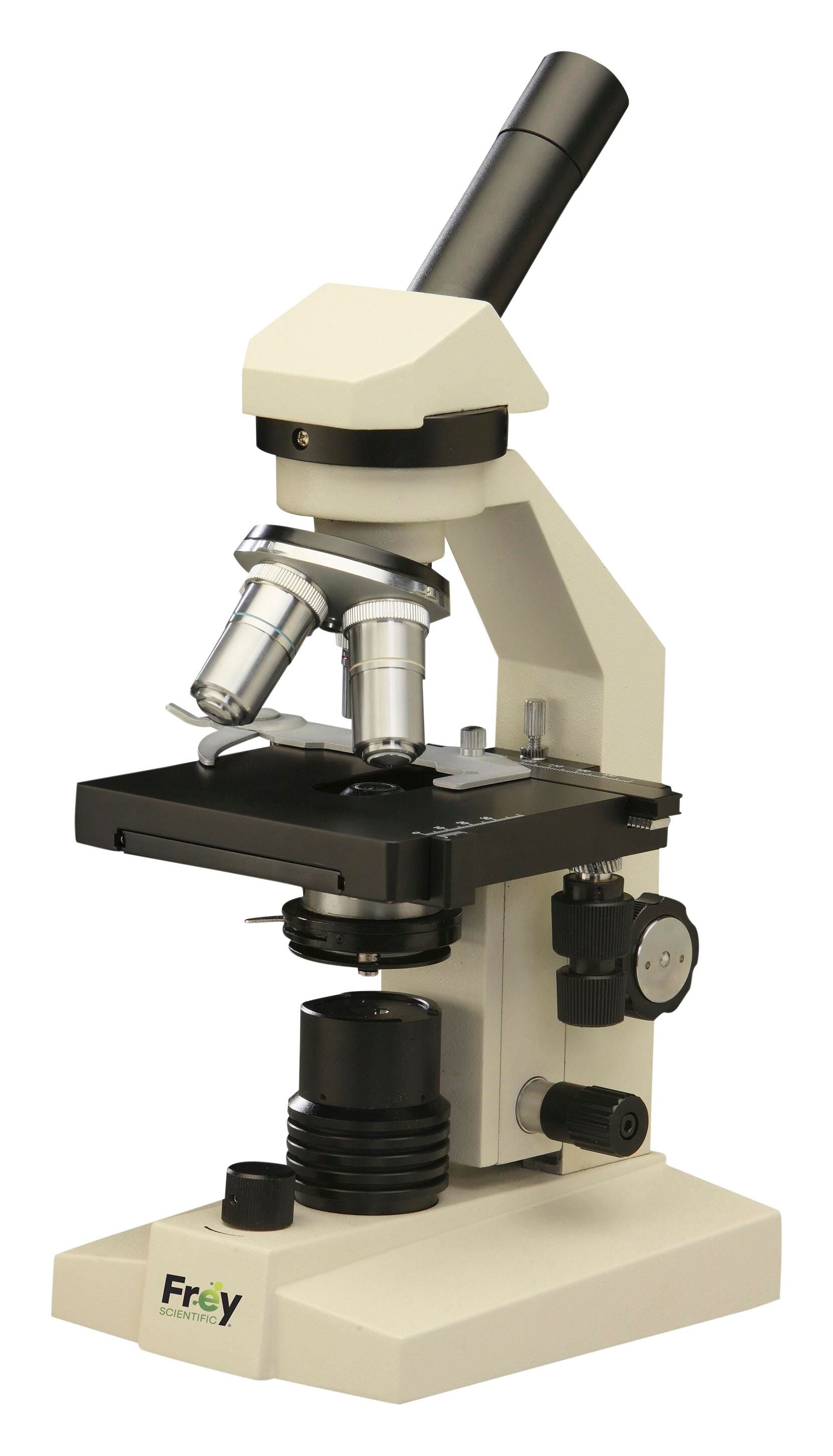 MICROSCOPE MONOCULAR COMPOUND INCLINED HEAD CORDED