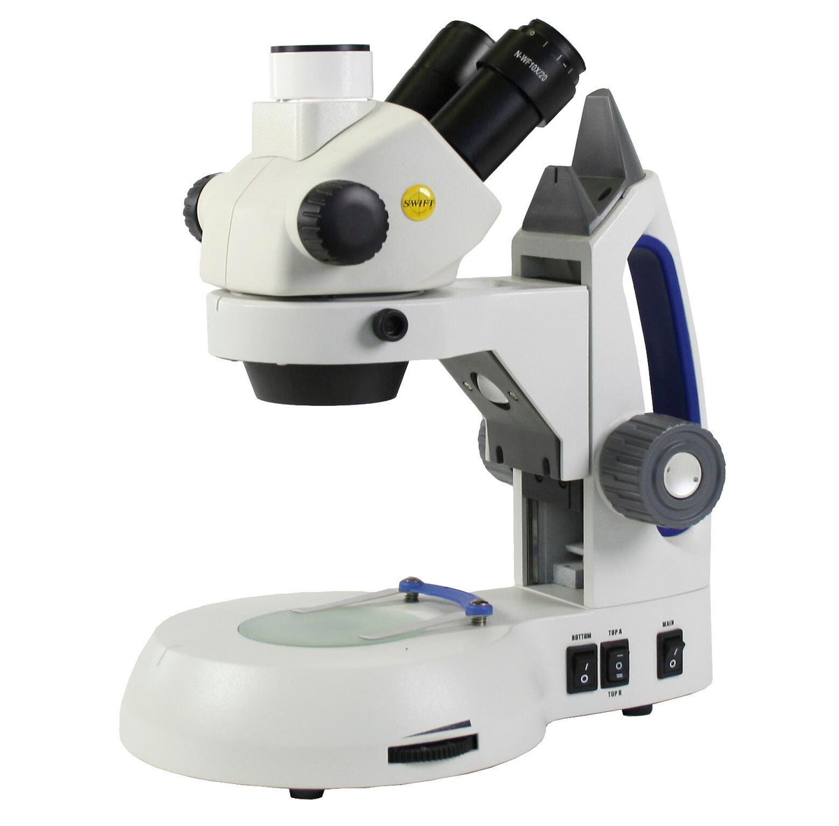 MICROSCOPE TRINOCULAR STEREO ZOOM LED CMOUNT PORT 1X TO 3X