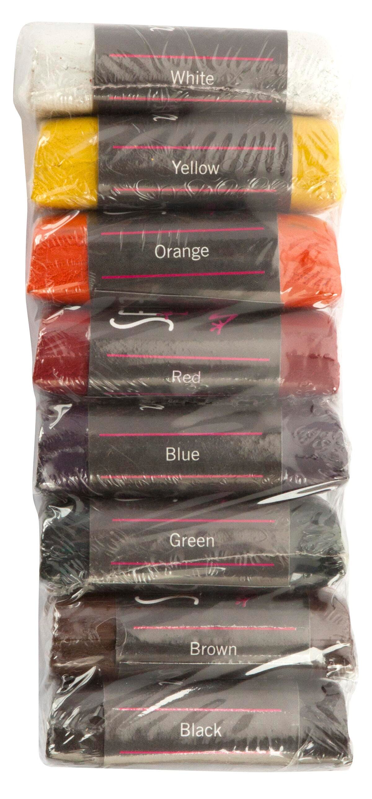 PAINT TEMPERA CAKES SEMI-MOIST RICHESON ASSORTED REFILL SET OF 8