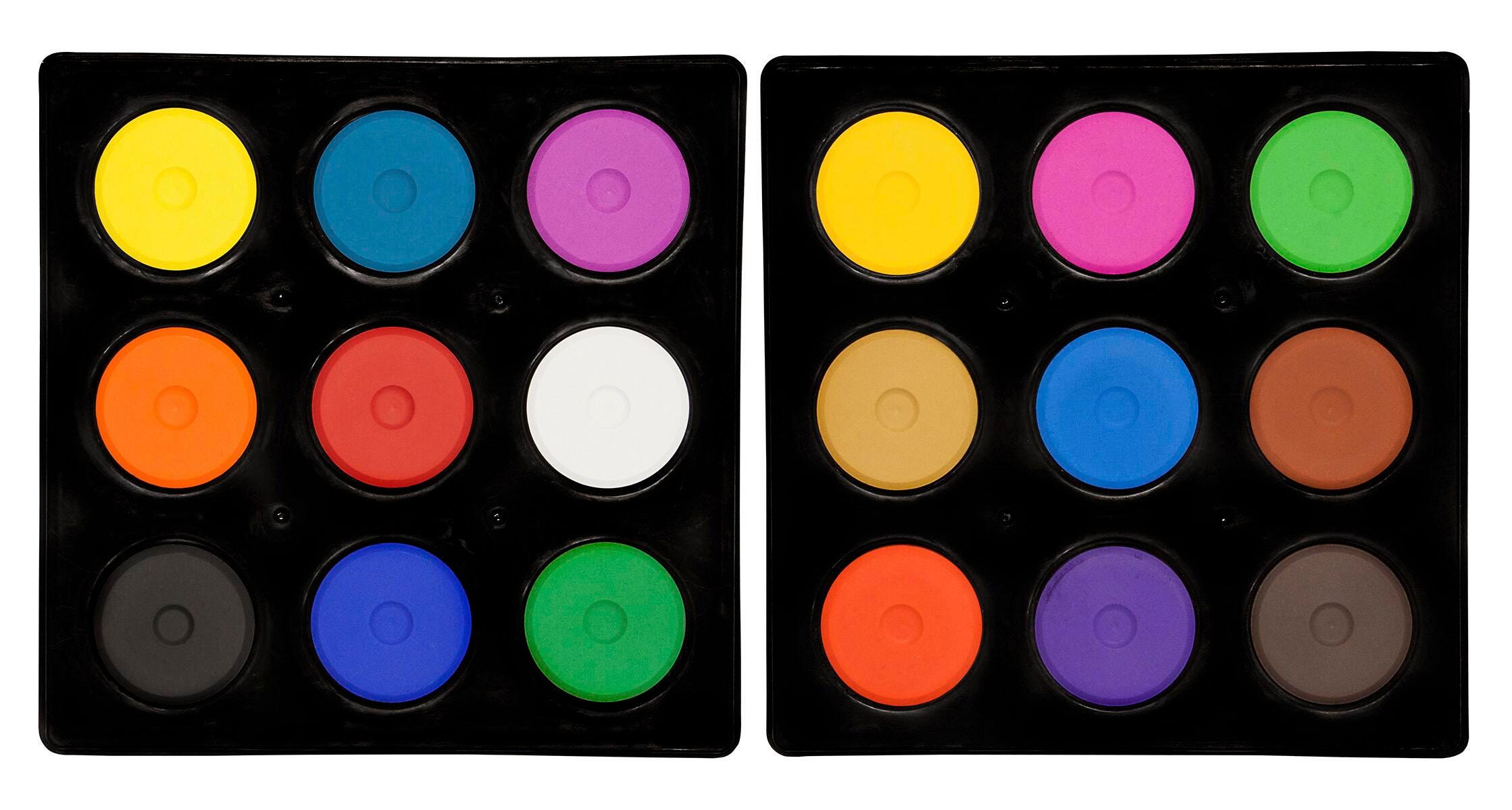 PAINT TEMPERA CAKES RICHESON MINI ASST COLORS TRAY SET OF 18