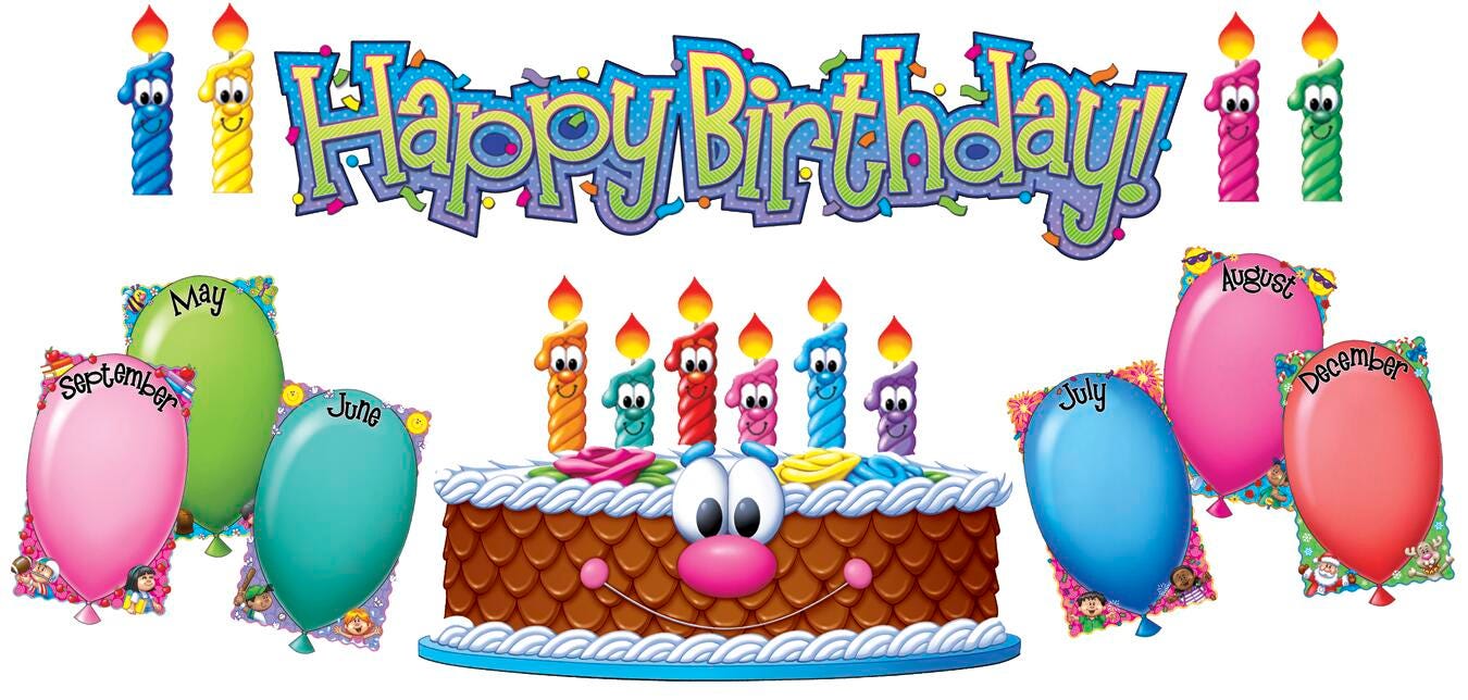 BULLETIN BOARD SET MINI BIRTHDAY