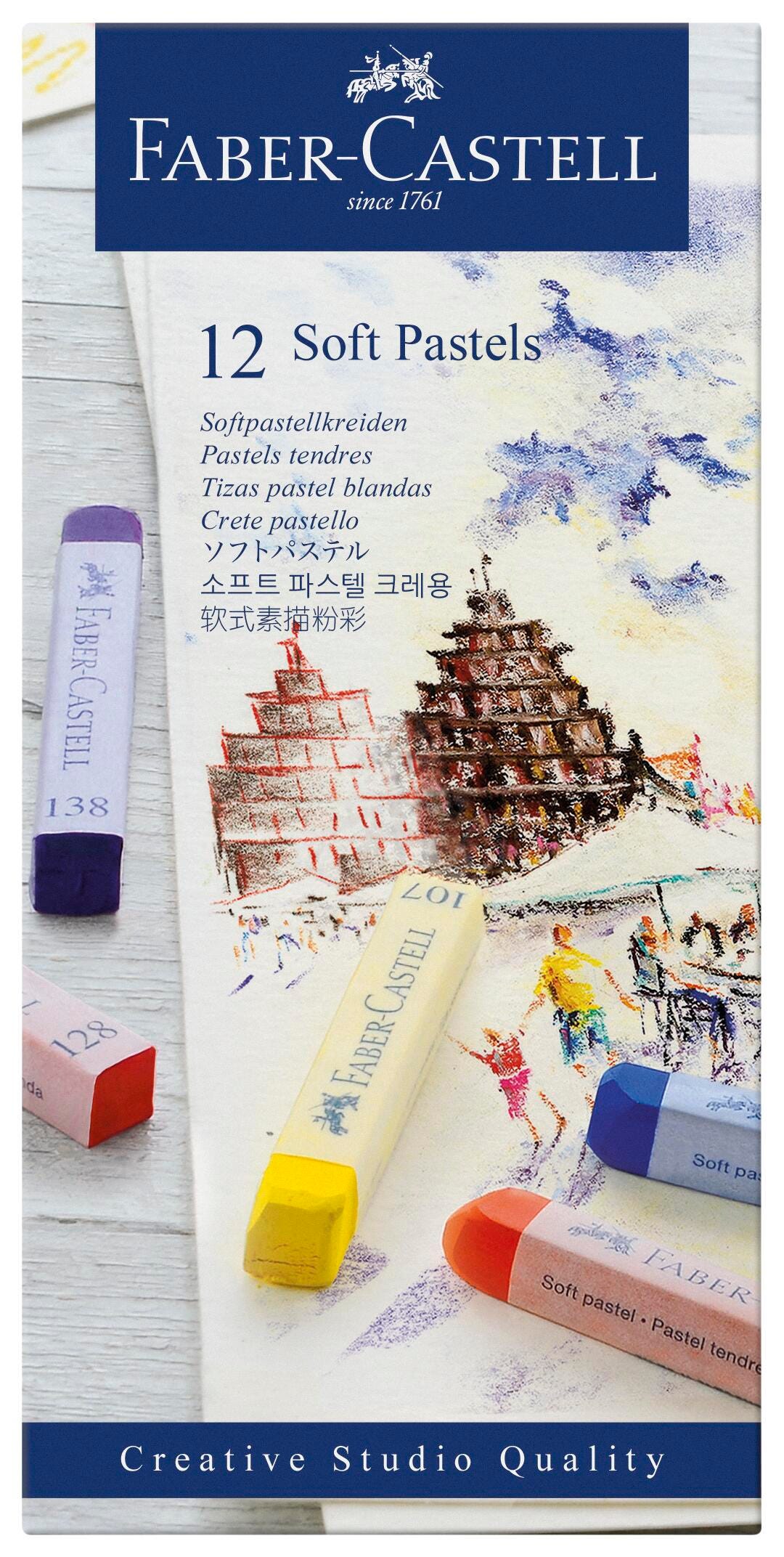 PASTEL SOFT FABER-CASTELL CREATIVE STUDIO FULL STICK SET OF 12