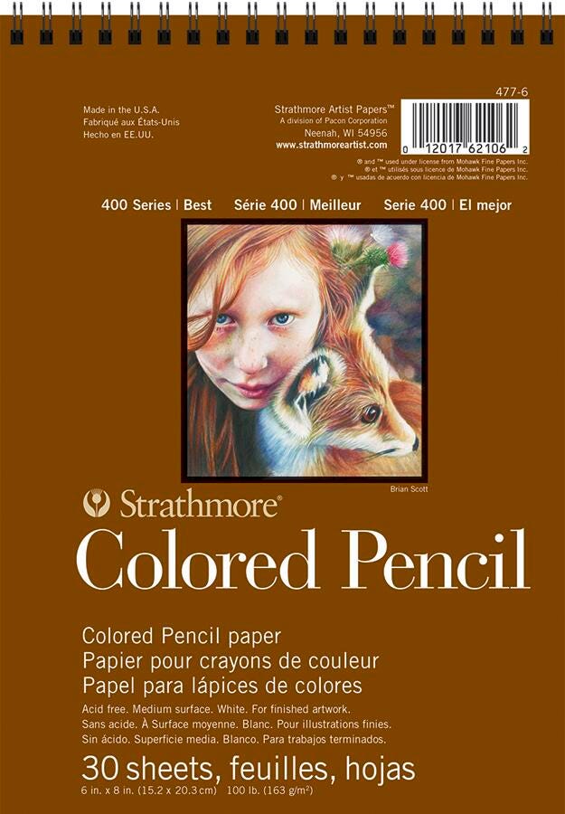 PAD COLORED PENCIL 400 SERIES 6X8 IN 30 SHTS
