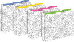 FILE FOLDERS LETTER COLOR ME GARDEN SET OF 12